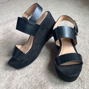 A New Day faux suede platforms